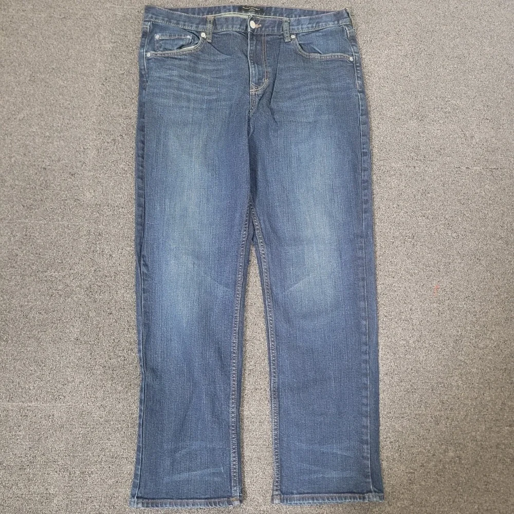 Banana Republic Size 36x32 Athletic Fit Jeans Mens Dark Wash Stretch Denim